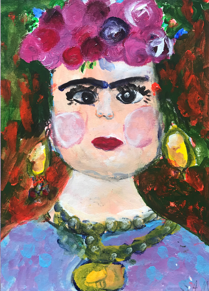 Kunstschule Kreativ Kinderatelier Kindergartenkinder Frida Kahlo