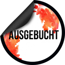 Ausgebucht_Sticker